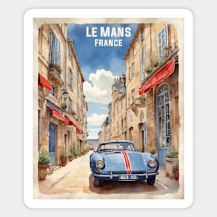 Le Mans France Vintage Travel Poster Tourism Magnet